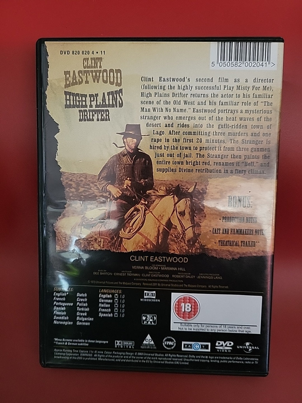 High Plains Drifter DVD Western Clint Eastwood Film 2+ SAVE 40%