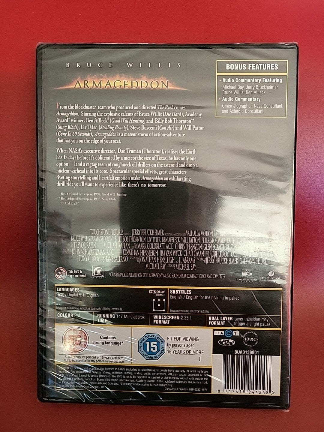 Armageddon DVD 2010 Sci-Fi Action Disaster Film 2+ SAVE 40%