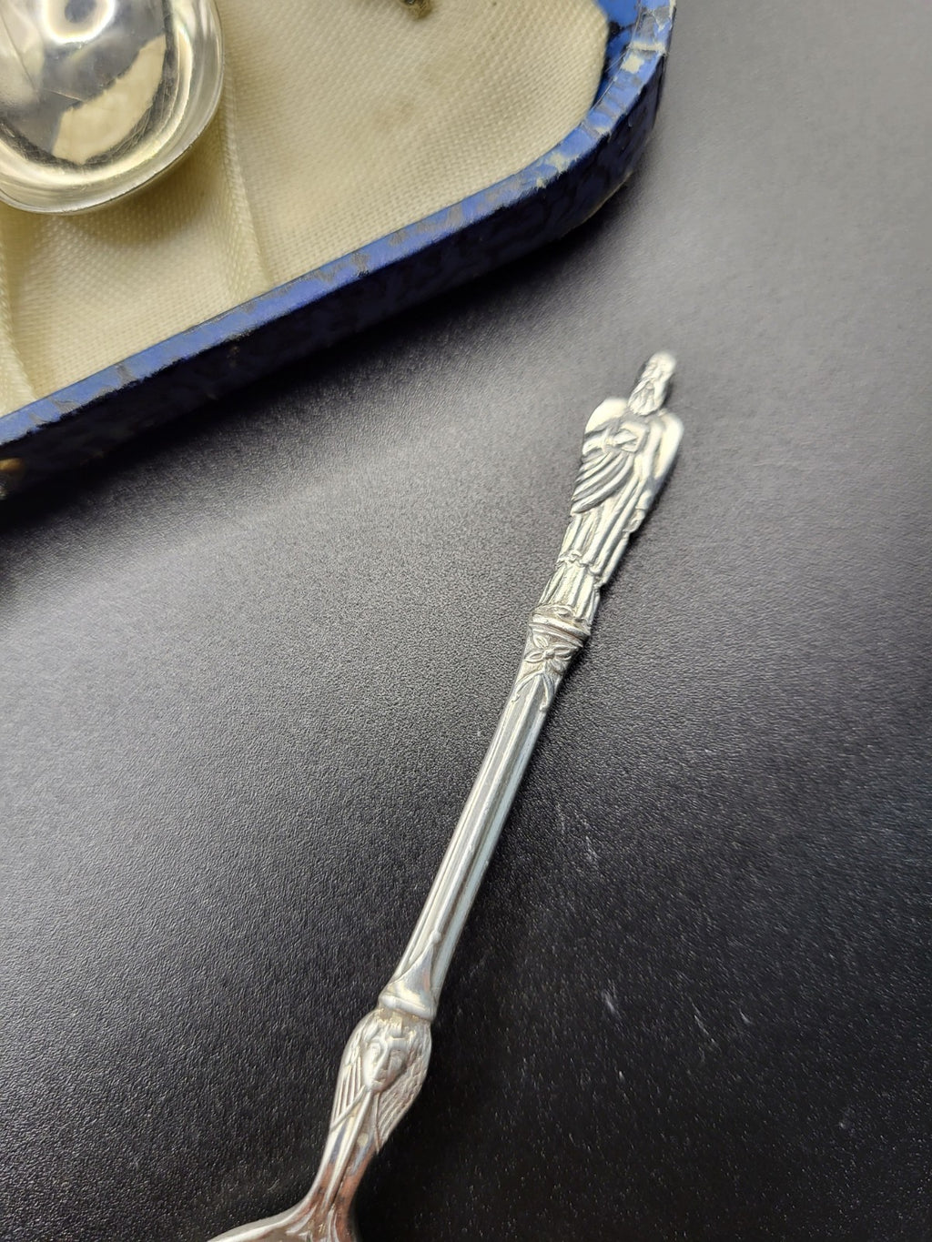 Antique 1910 Sterling Silver Apostle Spoon Set Atkin Brothers Sheffield Boxed