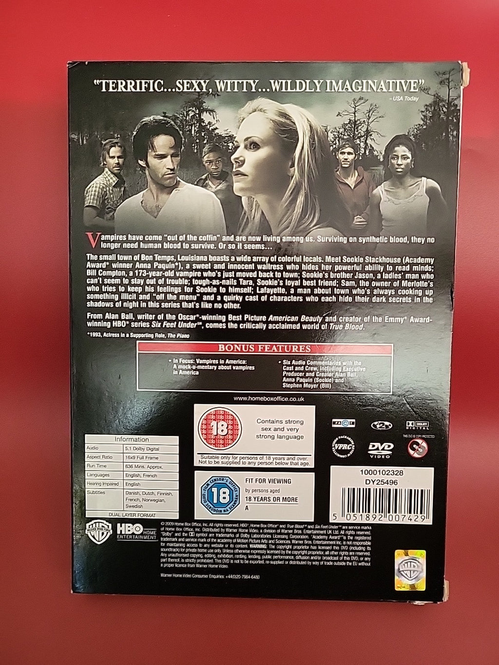 True Blood Series 1 Complete DVD 2009 Vampire TV 2+ SAVE 40%