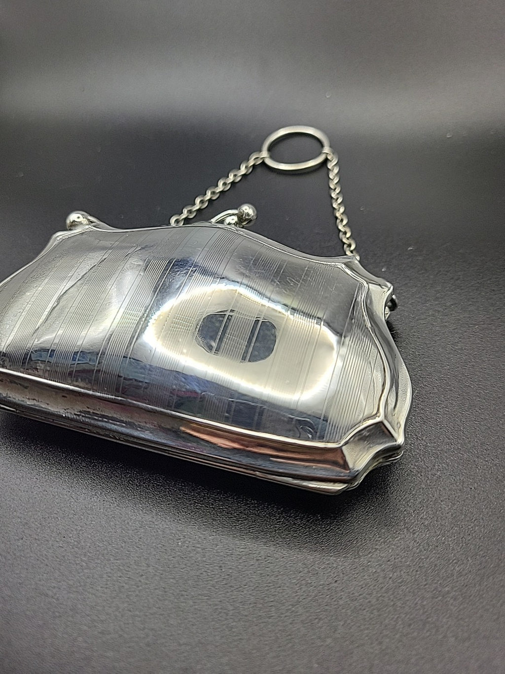 1912 Antique Sterling  Hallmarked Silver Finger Purse, Chester , W J Myatt & Co
