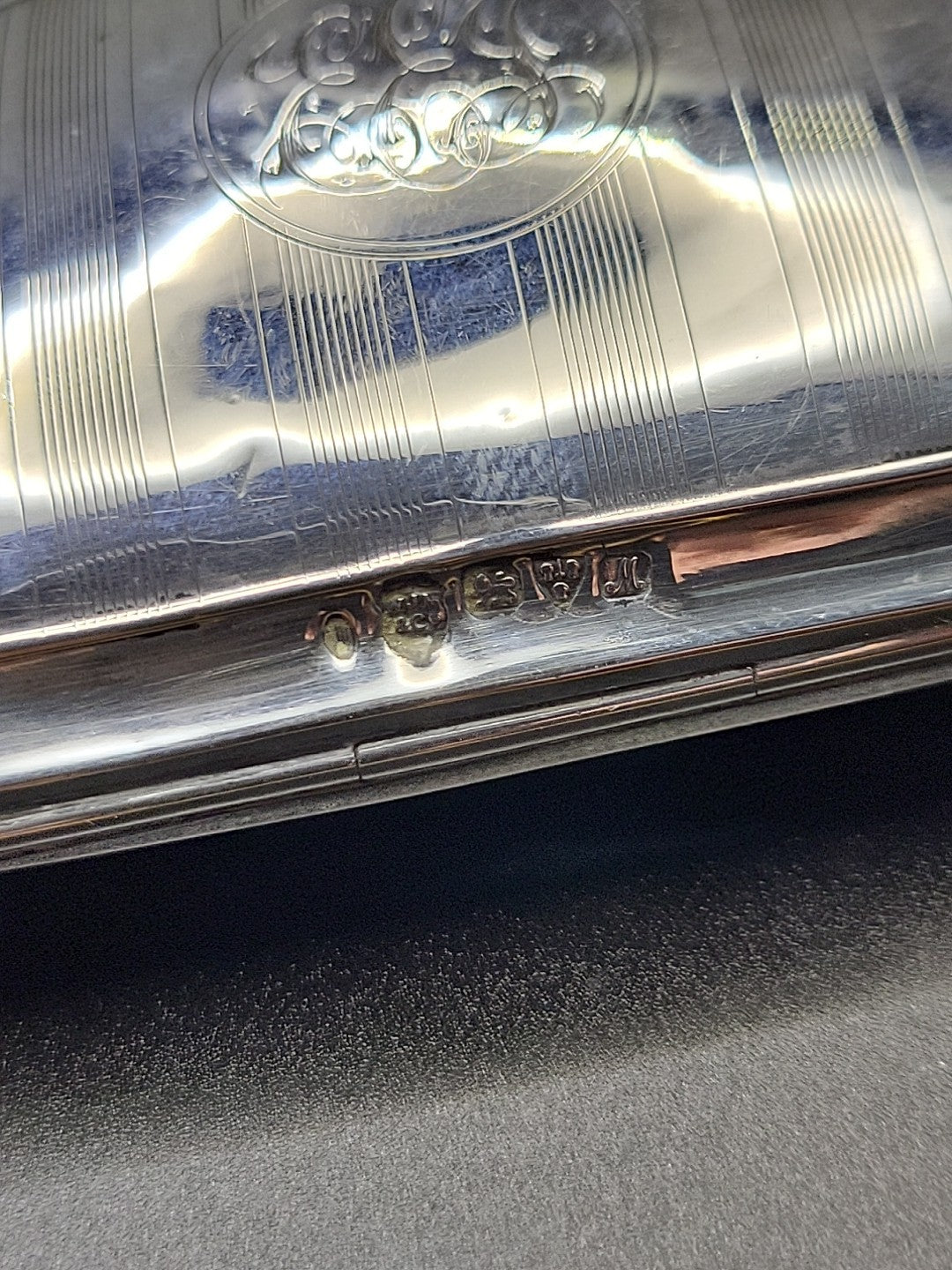 1912 Antique Sterling  Hallmarked Silver Finger Purse, Chester , W J Myatt & Co