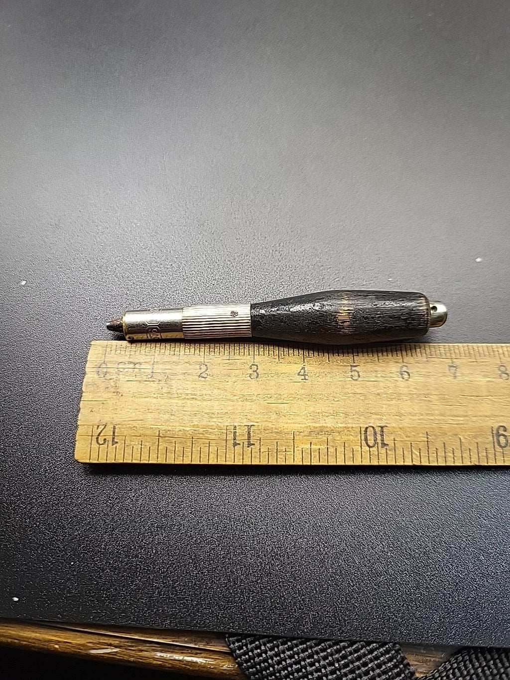 Antique Adjustable Pocket Watch Key Birch Patent 1876 Spring Loaded