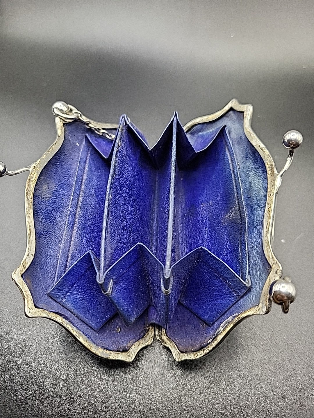 1912 Antique Sterling  Hallmarked Silver Finger Purse, Chester , W J Myatt & Co