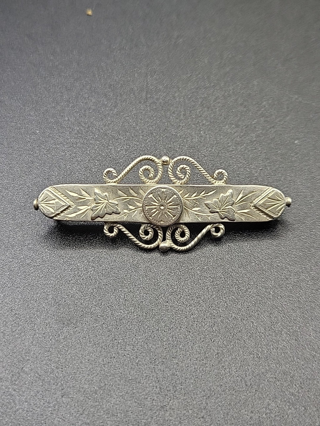 Antique Victorian Sterling Silver Brooch Hallmarked Birmingham 1887
