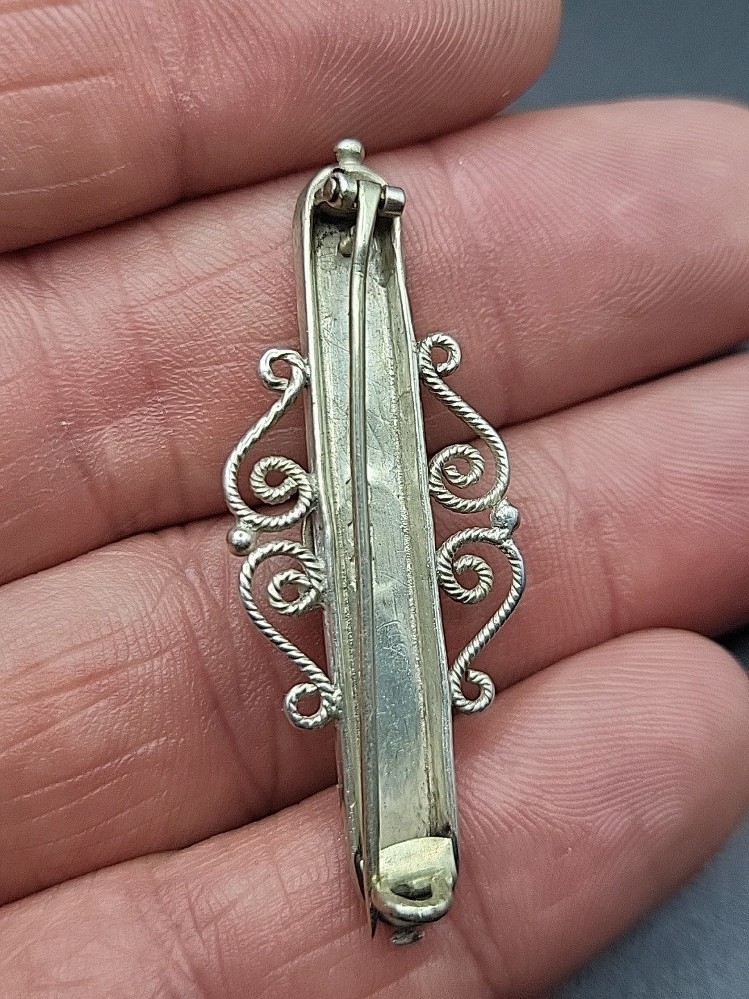 Antique Victorian Sterling Silver Brooch Hallmarked Birmingham 1887