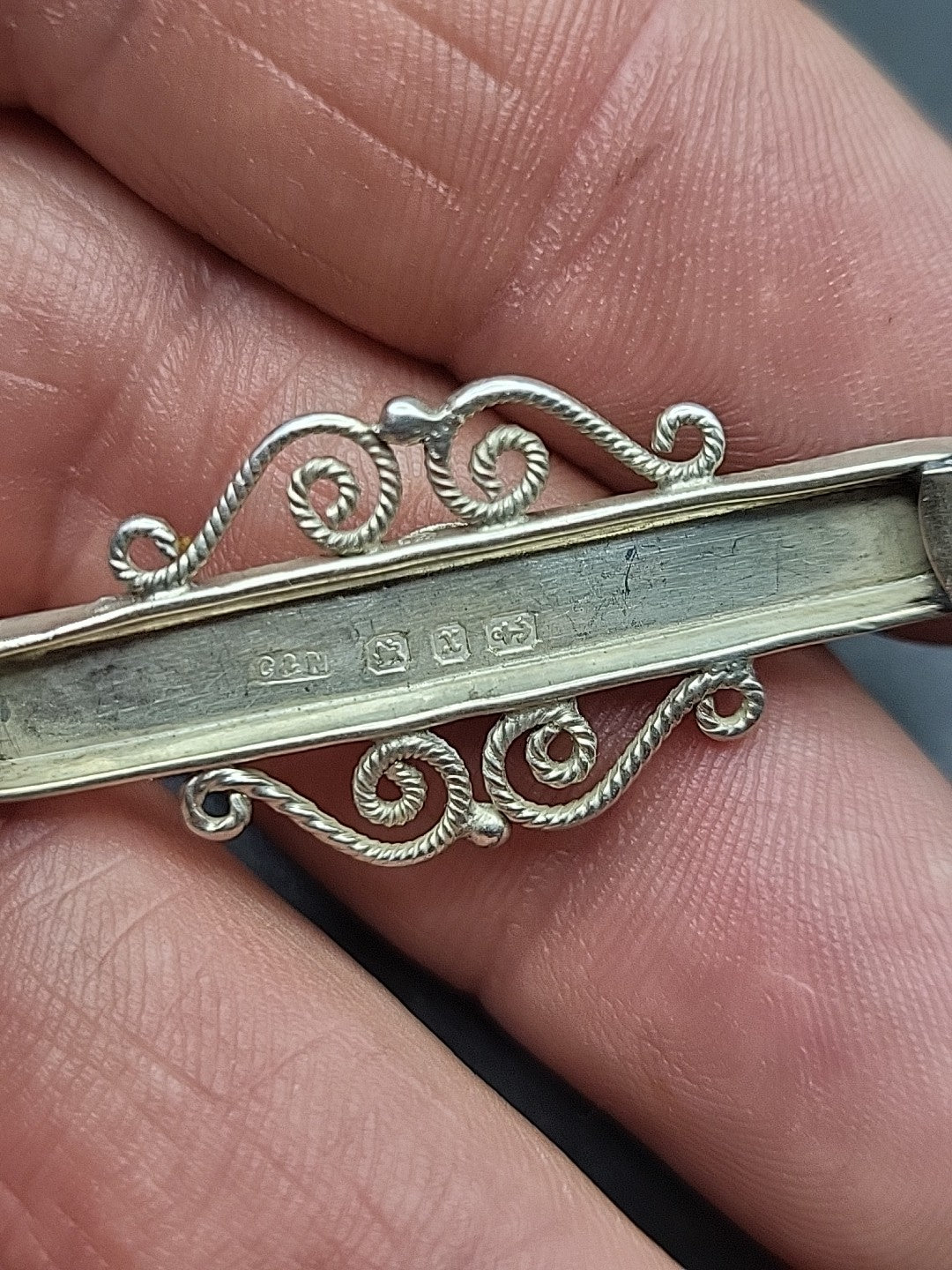 Antique Victorian Sterling Silver Brooch Hallmarked Birmingham 1887