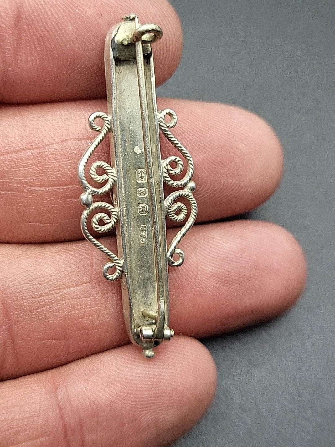 Antique Victorian Sterling Silver Brooch Hallmarked Birmingham 1887