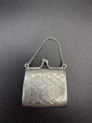 Ari D Norman 925 Silver Miniature Purse Case Novelty Pendant Box