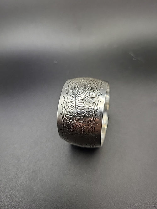1894 Victorian Sterling Silver Napkin Ring John Henry Potter Engraved Kit 23.4g