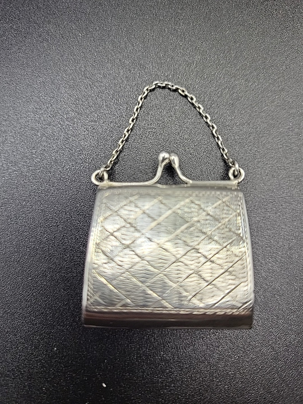 Ari D Norman 925 Silver Miniature Purse Case Novelty Pendant Box
