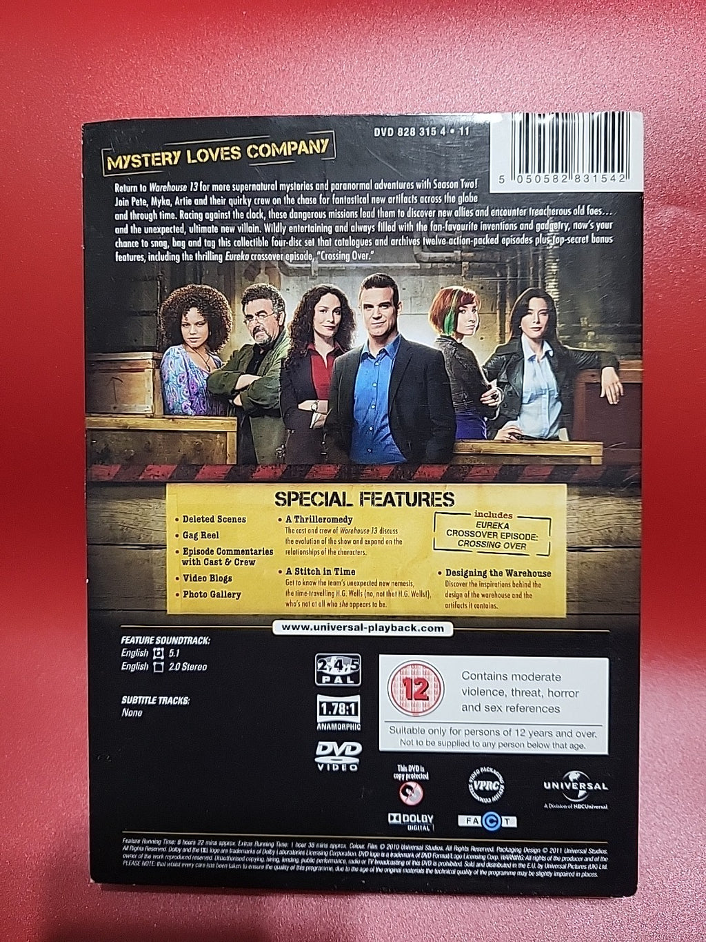 Warehouse 13 Series 2 DVD Complete Season 2 Sci Fi TV Series
