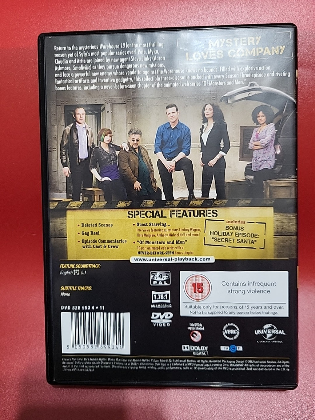 Warehouse 13 Series 3 DVD Complete Season 3 Sci Fi TV Series