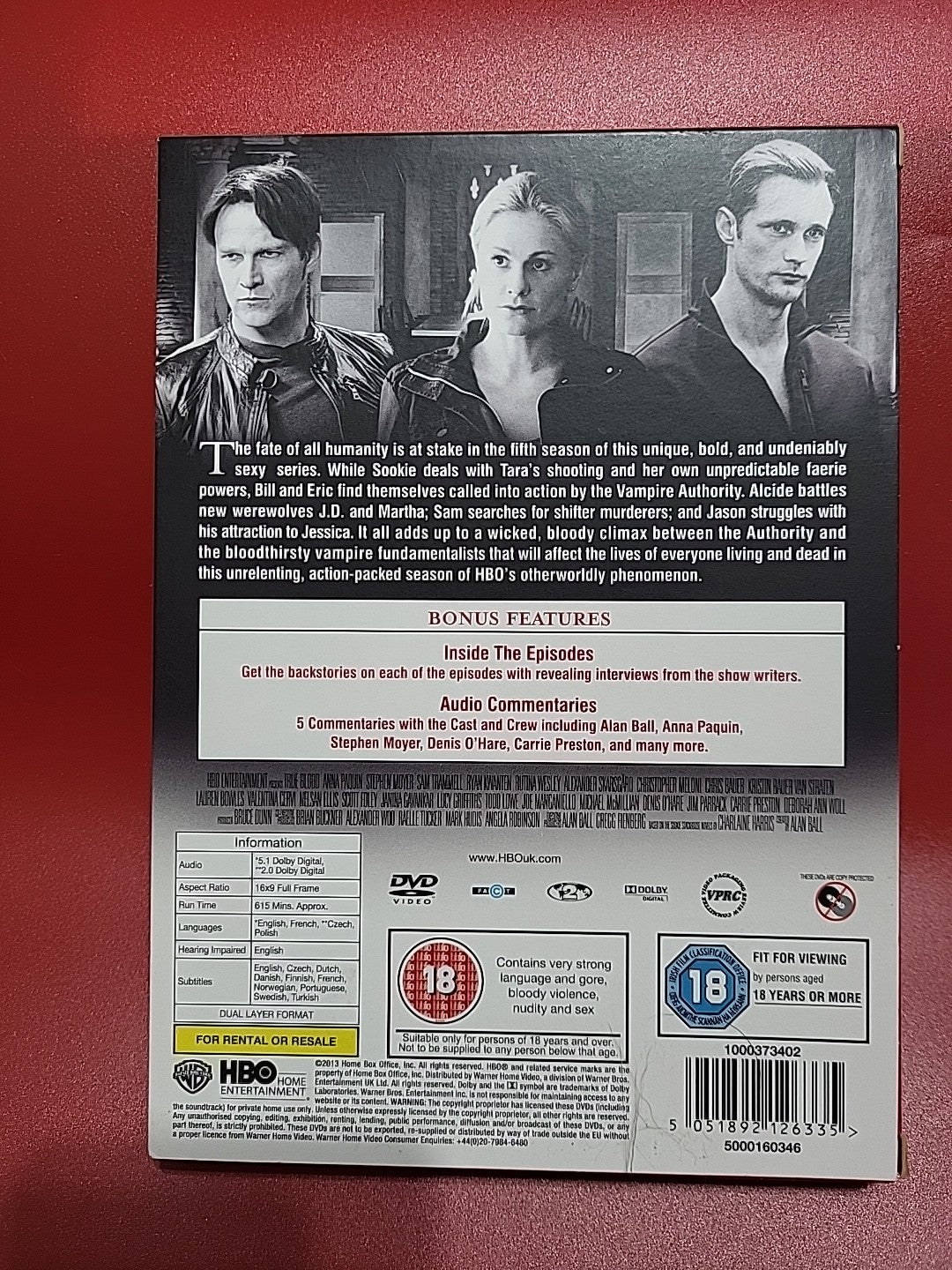 True Blood Series 5 DVD Complete Season 5 HBO Vampire Drama