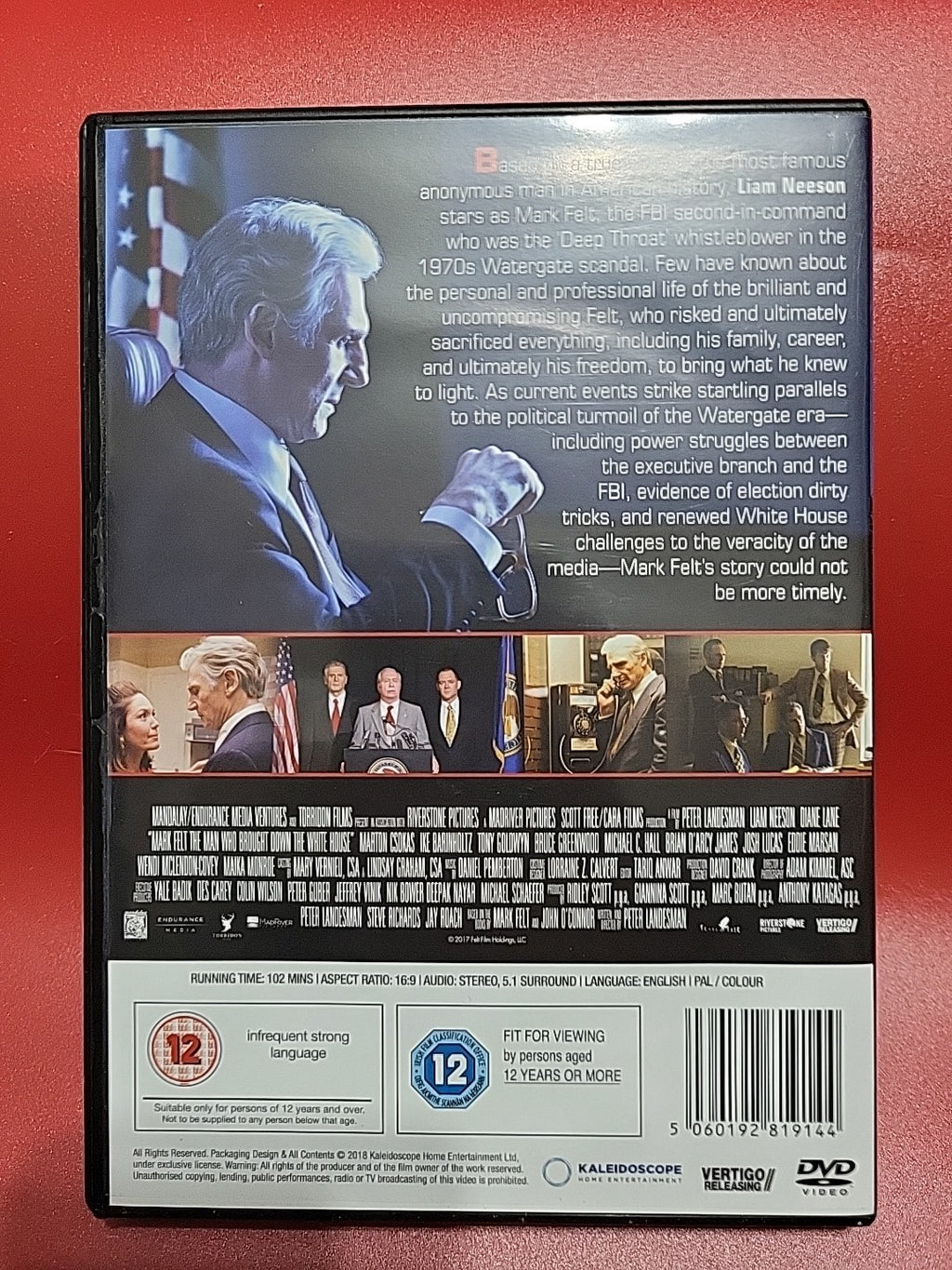 Mark Felt The Man Who Brought Down The White House DVD 2017 FBI Drama