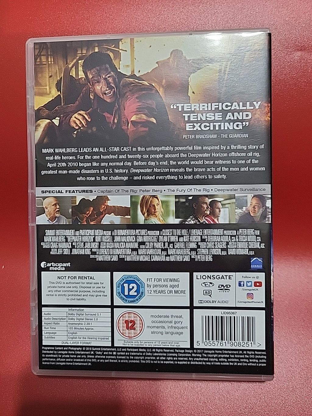 Deepwater Horizon DVD 2016 Mark Wahlberg Oil Rig Disaster Film