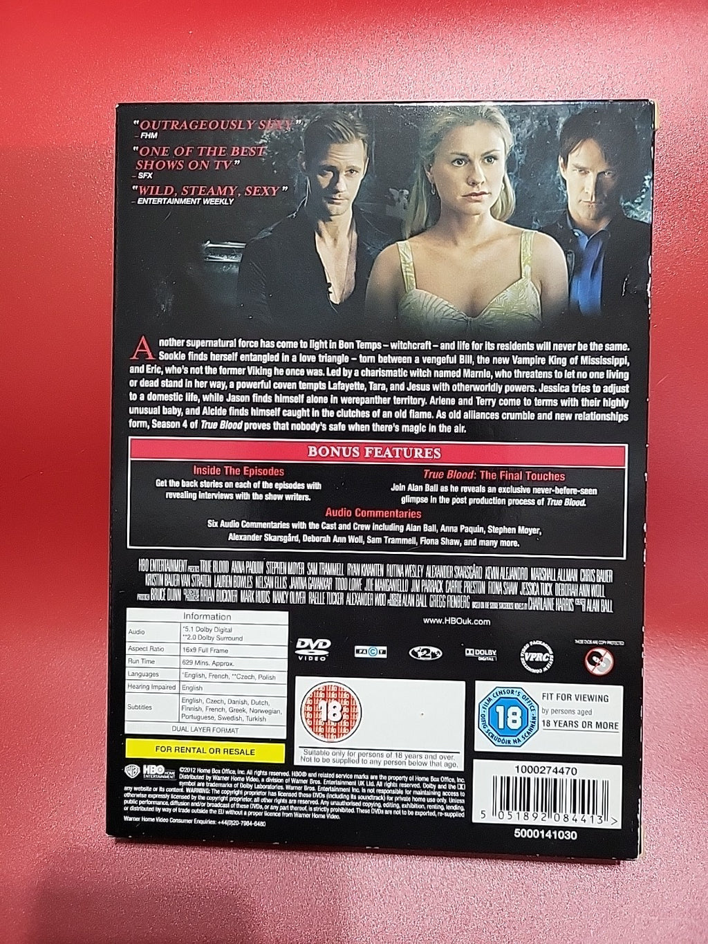 True Blood Series 4 DVD Complete Season 4 HBO Vampire Drama 2012