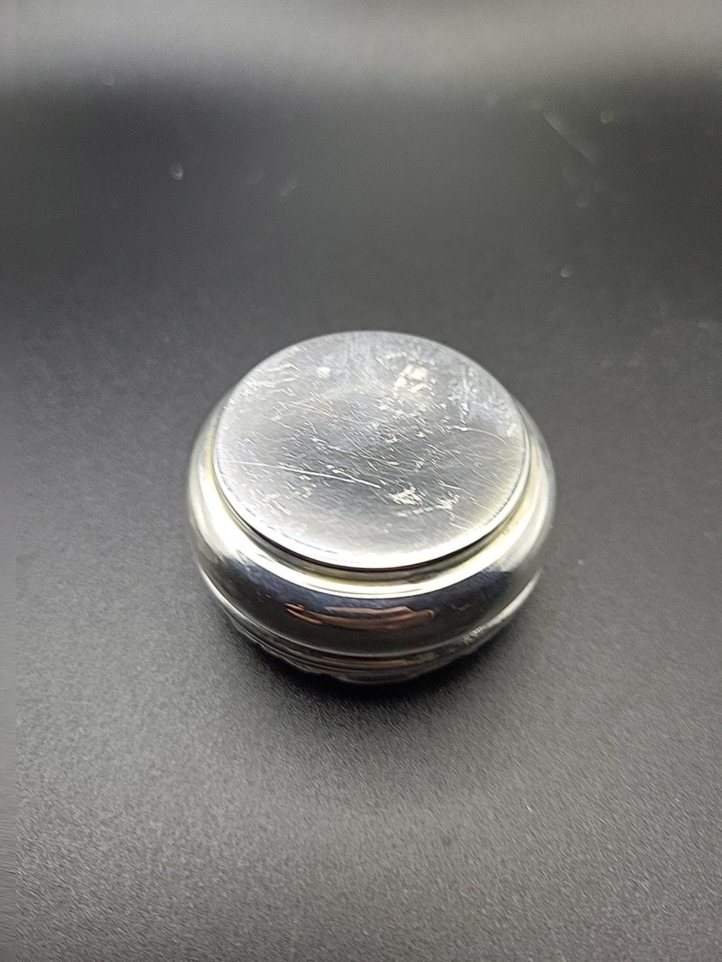 1980 Sterling Silver Lidded Trinket Pot Gold Wash Interior B&Co Hallmarked