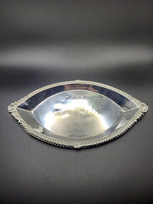 1977 Sterling Silver Jubilee Pin Dish QEII Large 76.9g Hallmarked 18cm