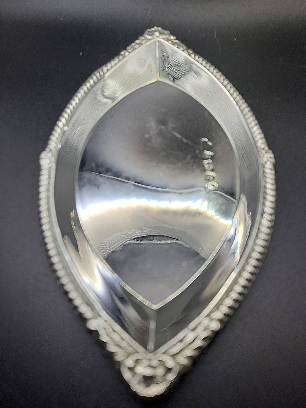 1977 Sterling Silver Jubilee Pin Dish QEII Large 76.9g Hallmarked 18cm
