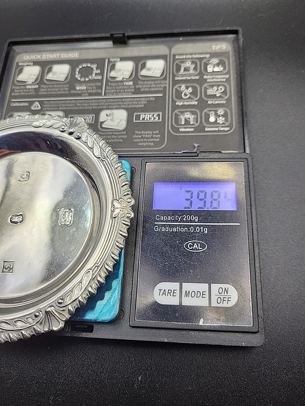 1977 Sterling Silver Pin Dish QEII Jubilee Hampton Utilities , Stunning