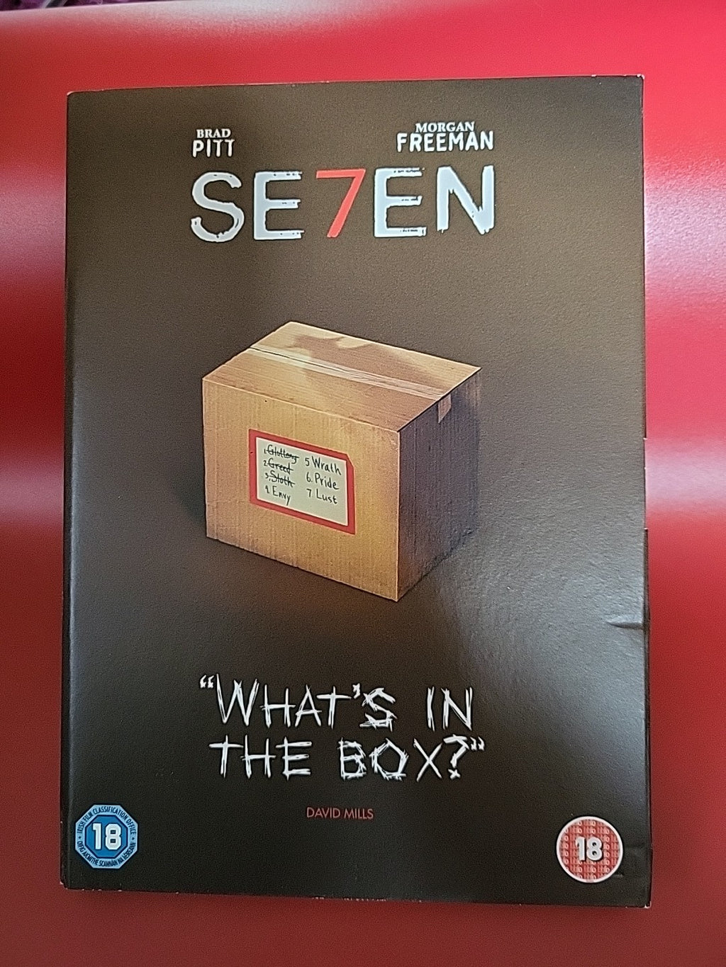 Se7en (DVD, 2007) 1995 Film "What's In The Box" Brad Pitt Thriller