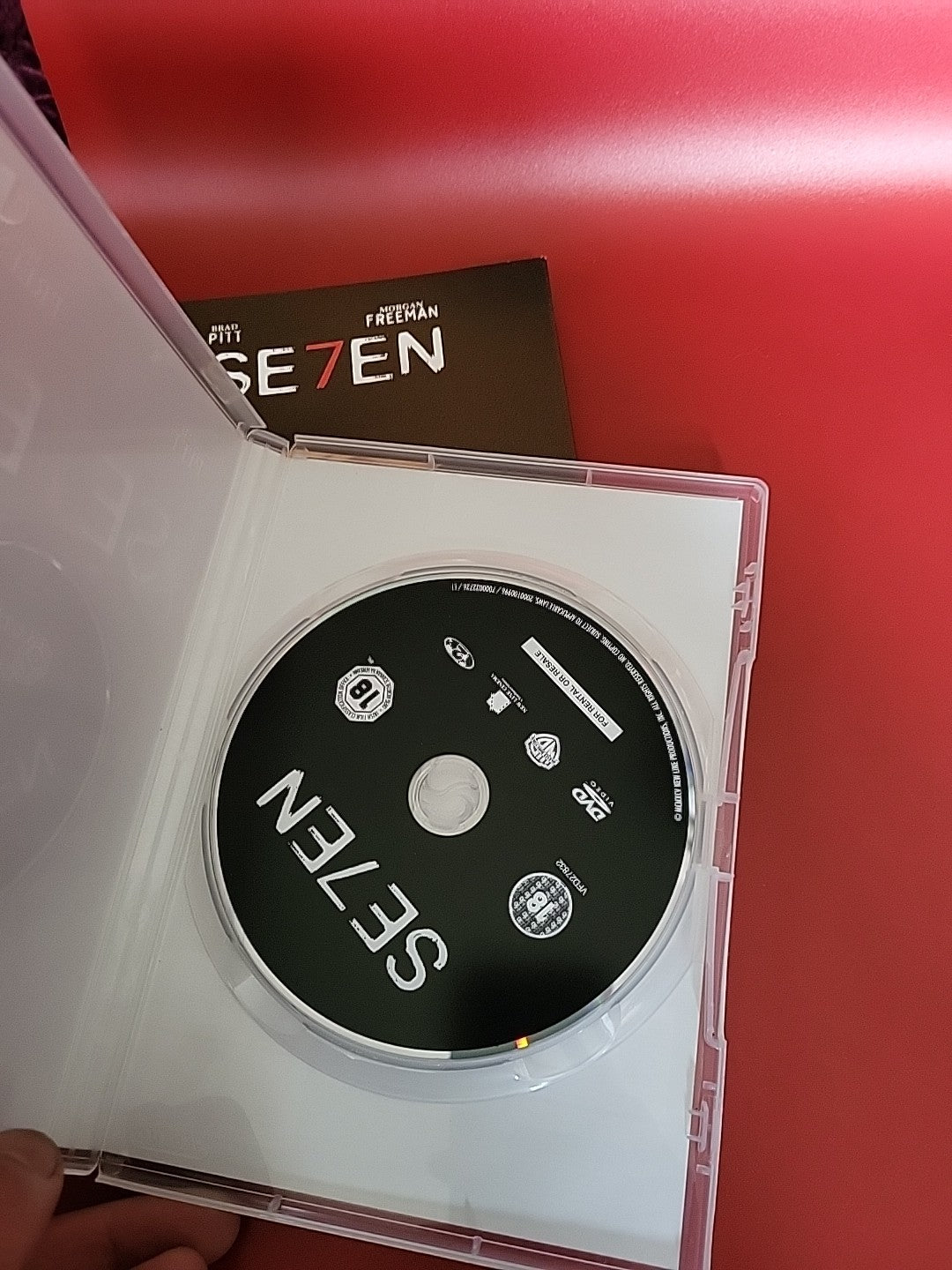 Se7en (DVD, 2007) 1995 Film "What's In The Box" Brad Pitt Thriller