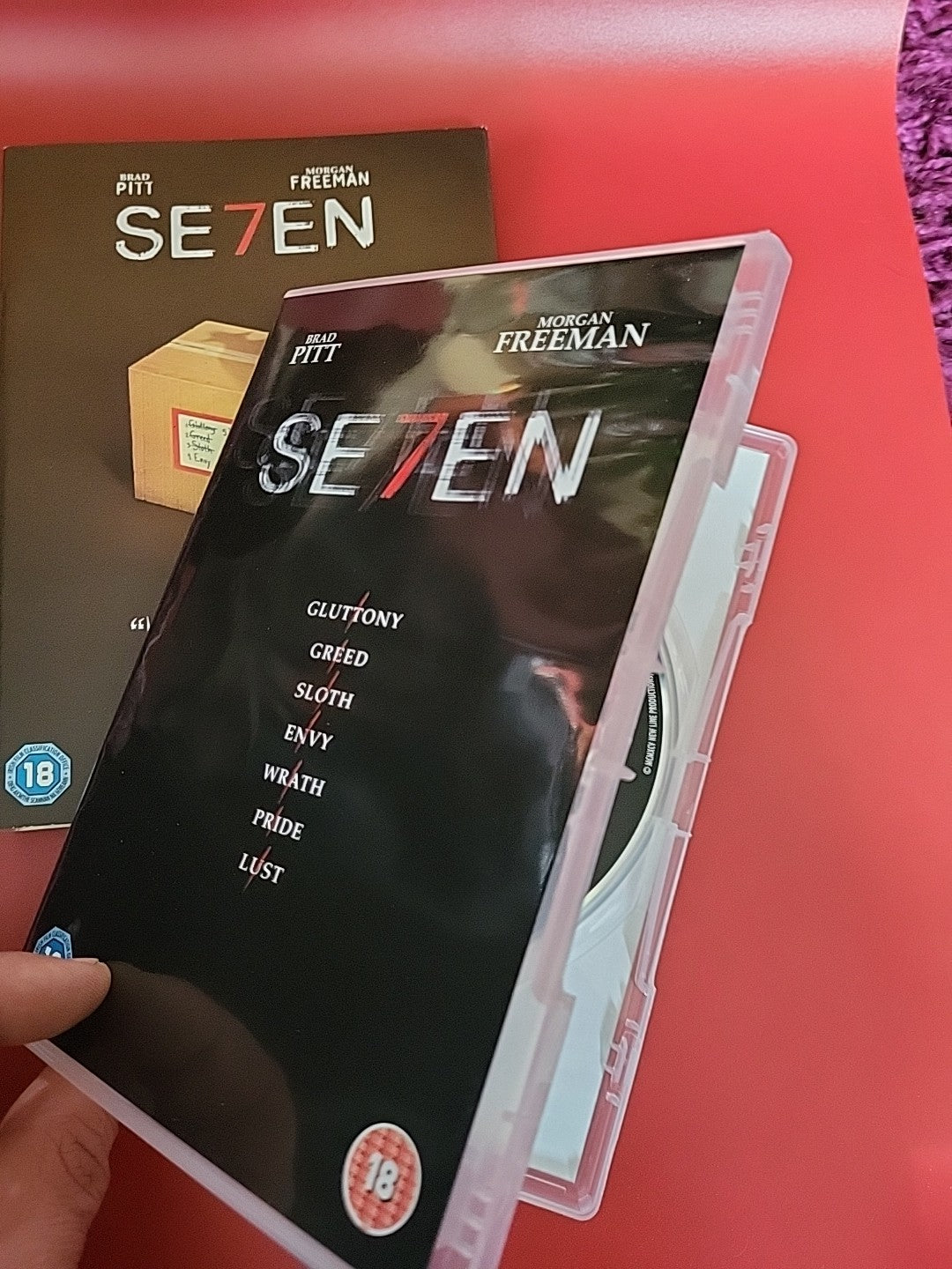 Se7en (DVD, 2007) 1995 Film "What's In The Box" Brad Pitt Thriller