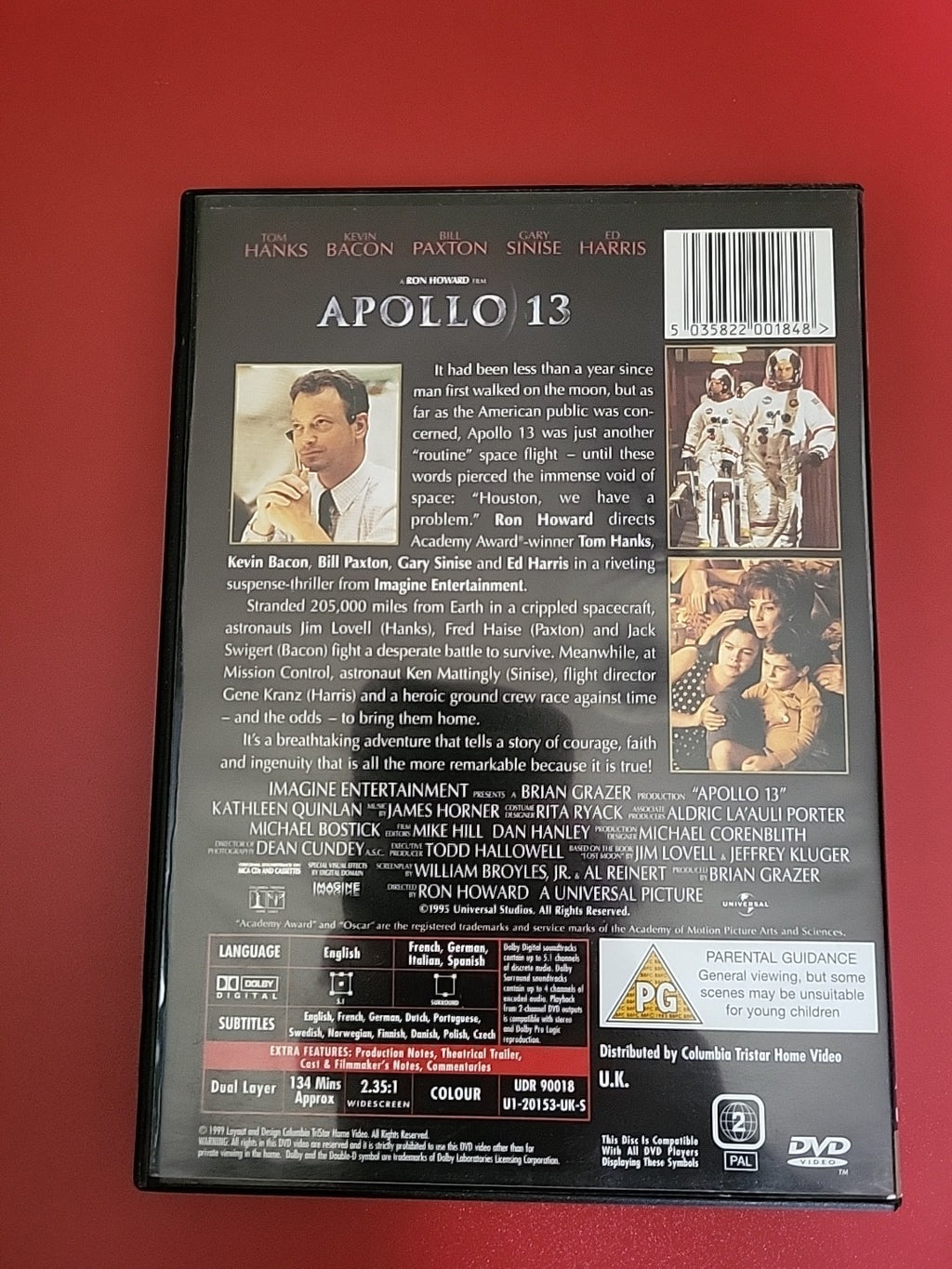 Apollo 13 (DVD, 1995) Tom Hanks / NASA / True Story Space Drama