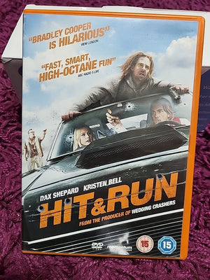 Hit and Run DVD 2013 Action Comedy Film Dax Shepard Kristen Bell
