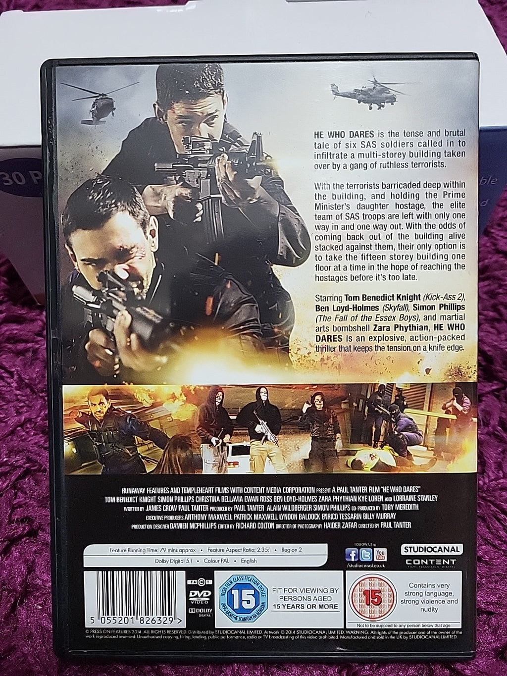 He Who Dares DVD 2014 Action Film SAS Hostage Thriller