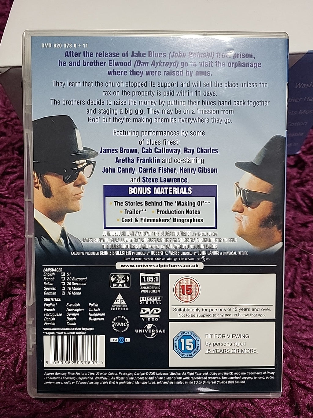 The Blues Brothers DVD 2009 Classic Comedy Musical Film