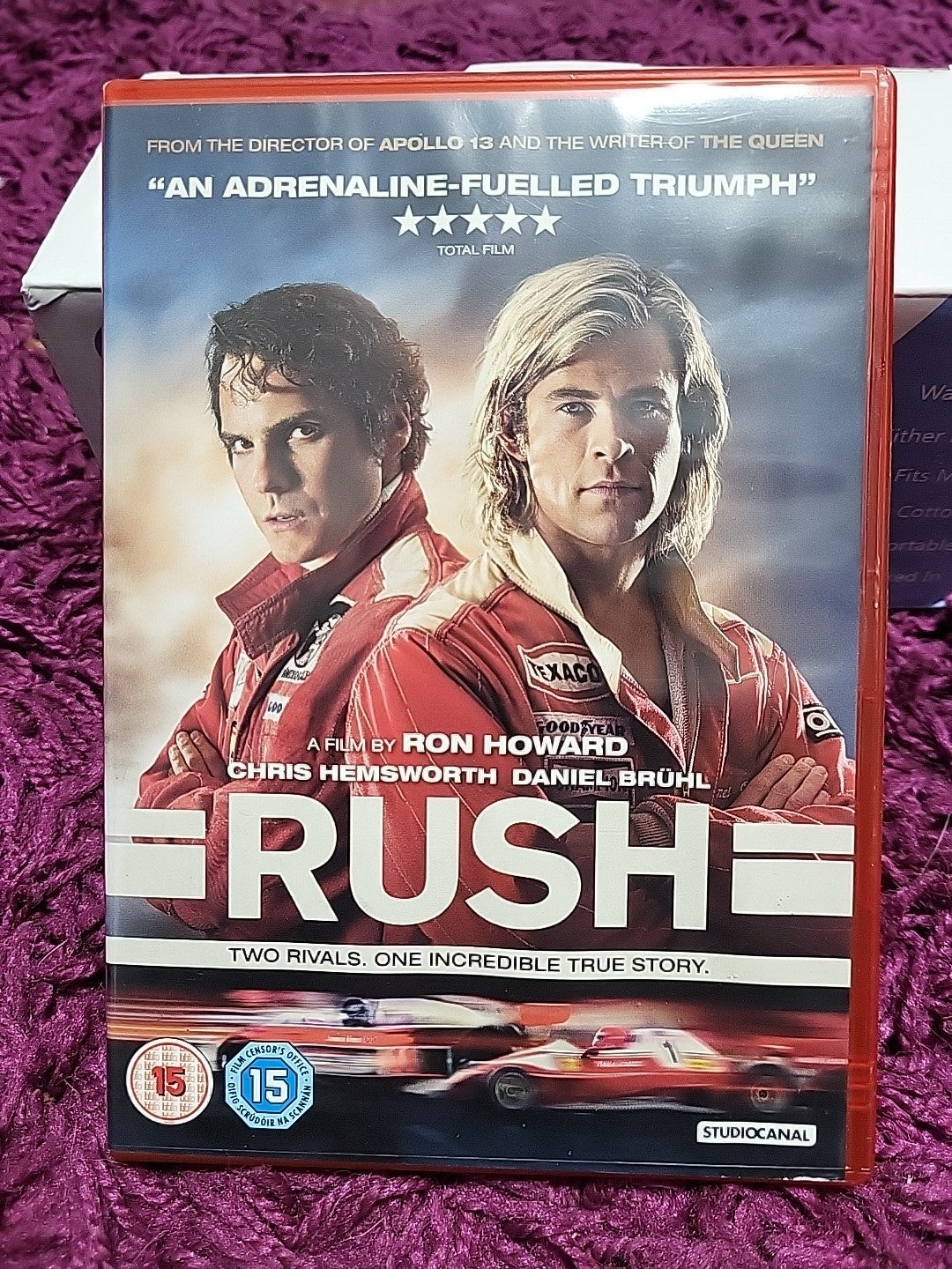 Rush DVD 2014 F1 Racing Film Chris Hemsworth