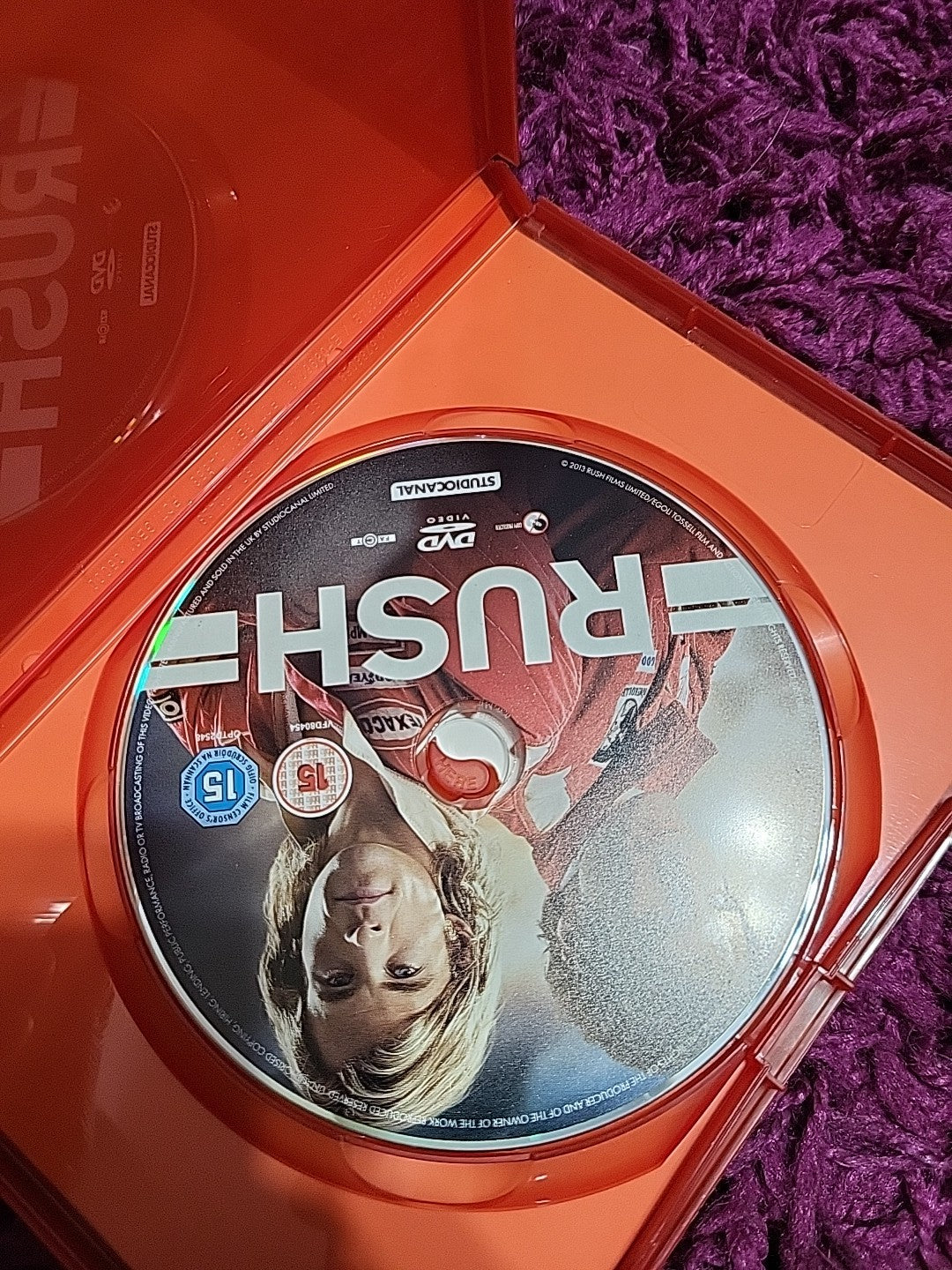 Rush DVD 2014 F1 Racing Film Chris Hemsworth
