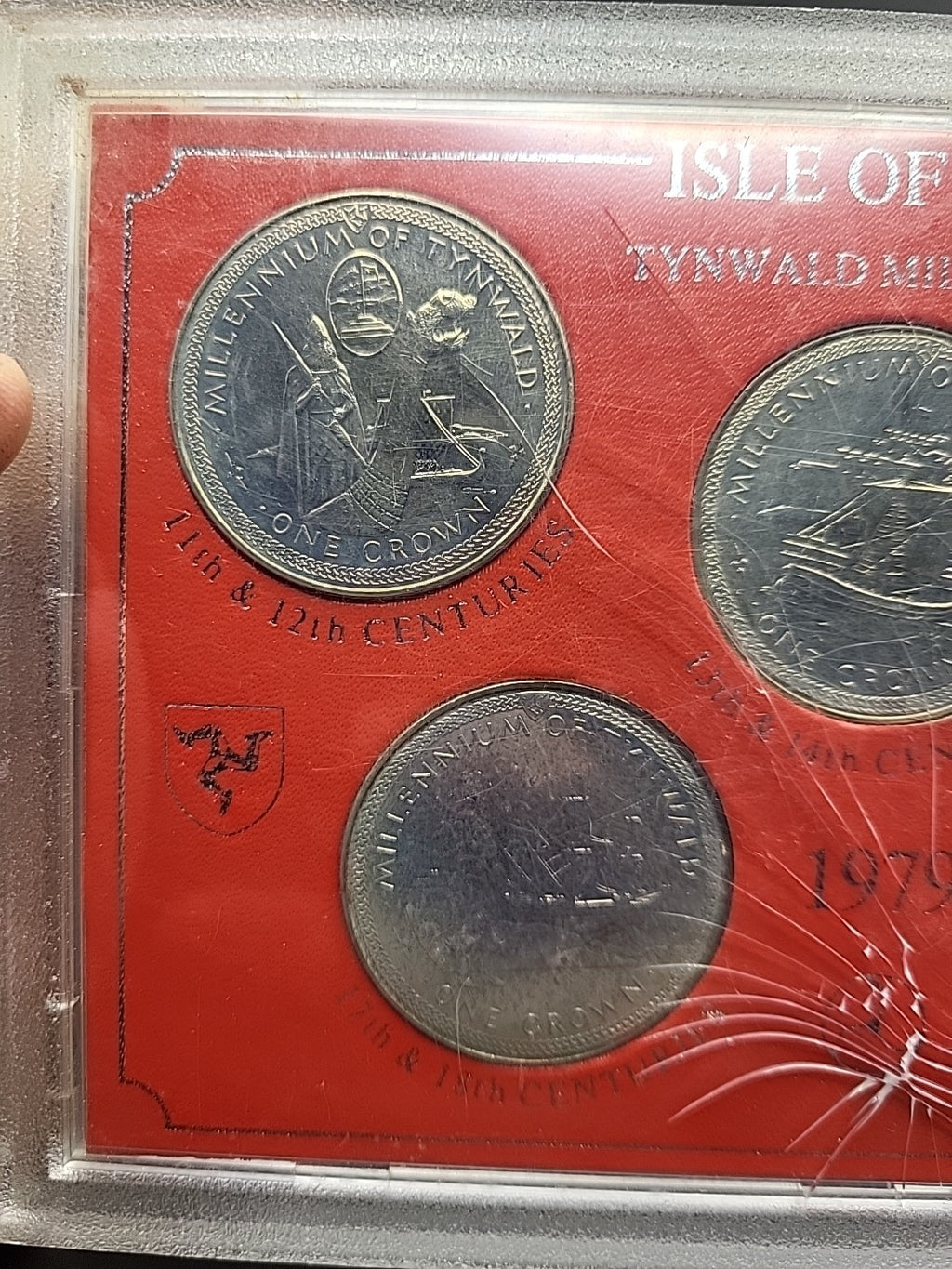 Isle Of Man Millennium Crowns 1979 Coin Set 5 Coins Tynwald Set