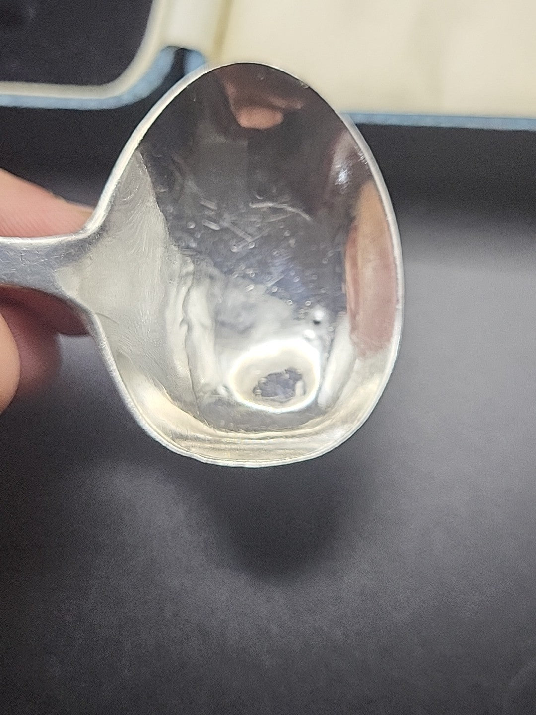 1931 Sterling Silver Childs Spoon & Pusher Set Cased James Deakin & Sons