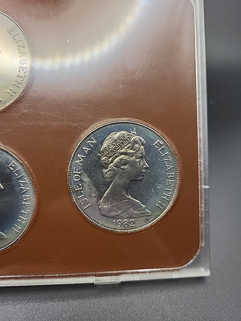 Isle Of Man World Cup Football Spain 1982 Crown Coin Set 5 Coins