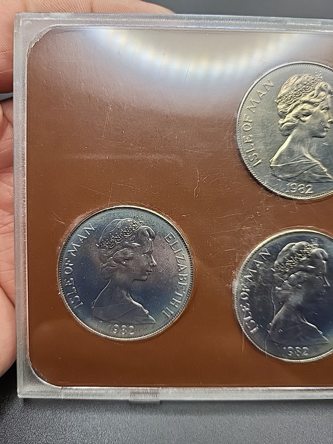 Isle Of Man World Cup Football Spain 1982 Crown Coin Set 5 Coins