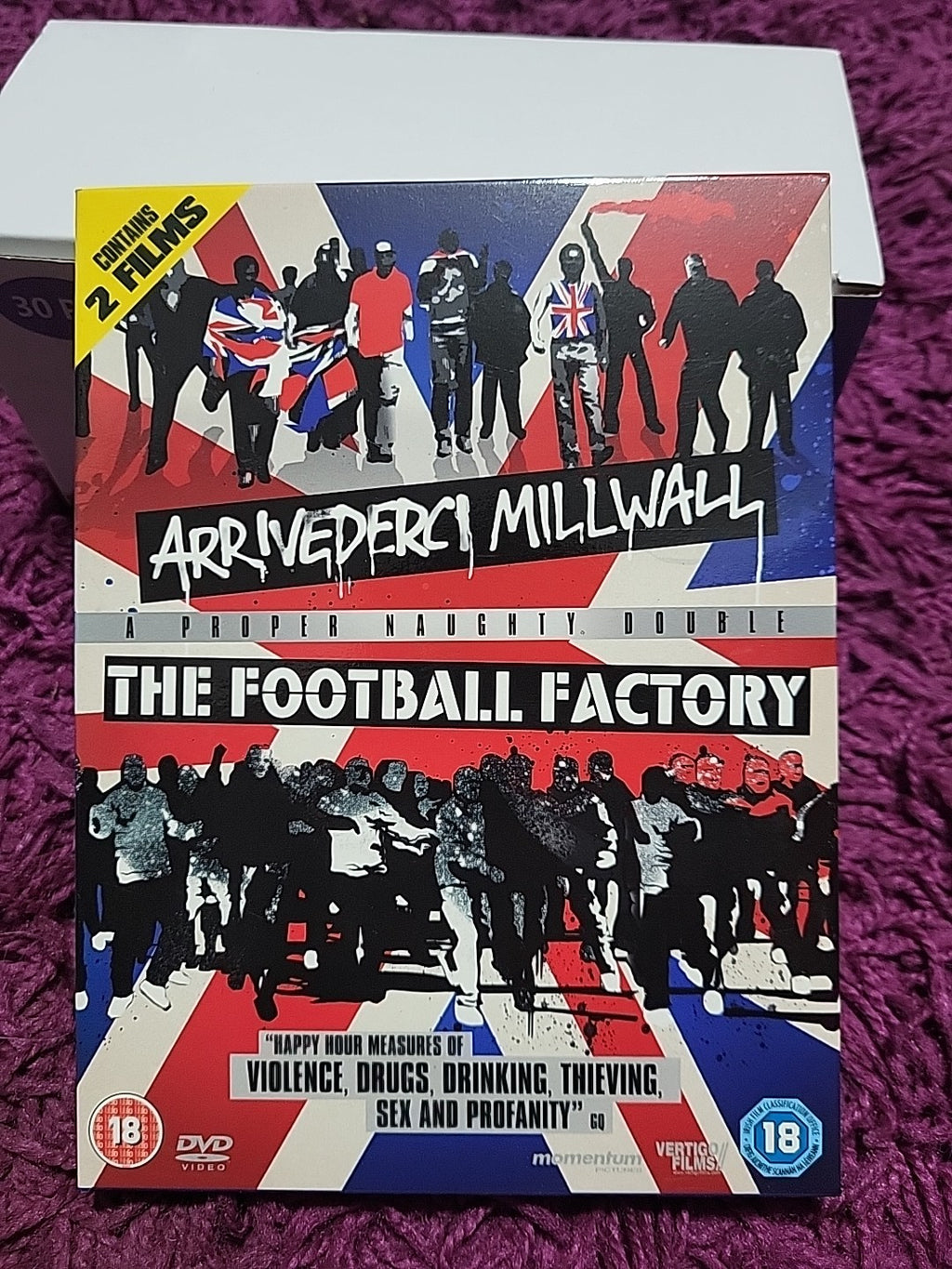 Arrivederci Millwall Football Factory Double Pack DVD 2011 British Gangster Film
