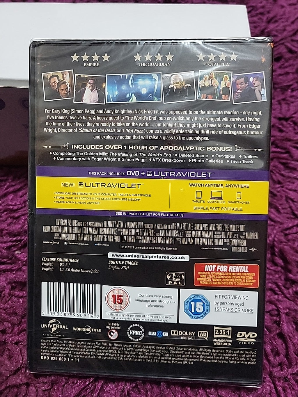 The World's End DVD 2013 Simon Pegg Nick Frost Sci-Fi Comedy Film