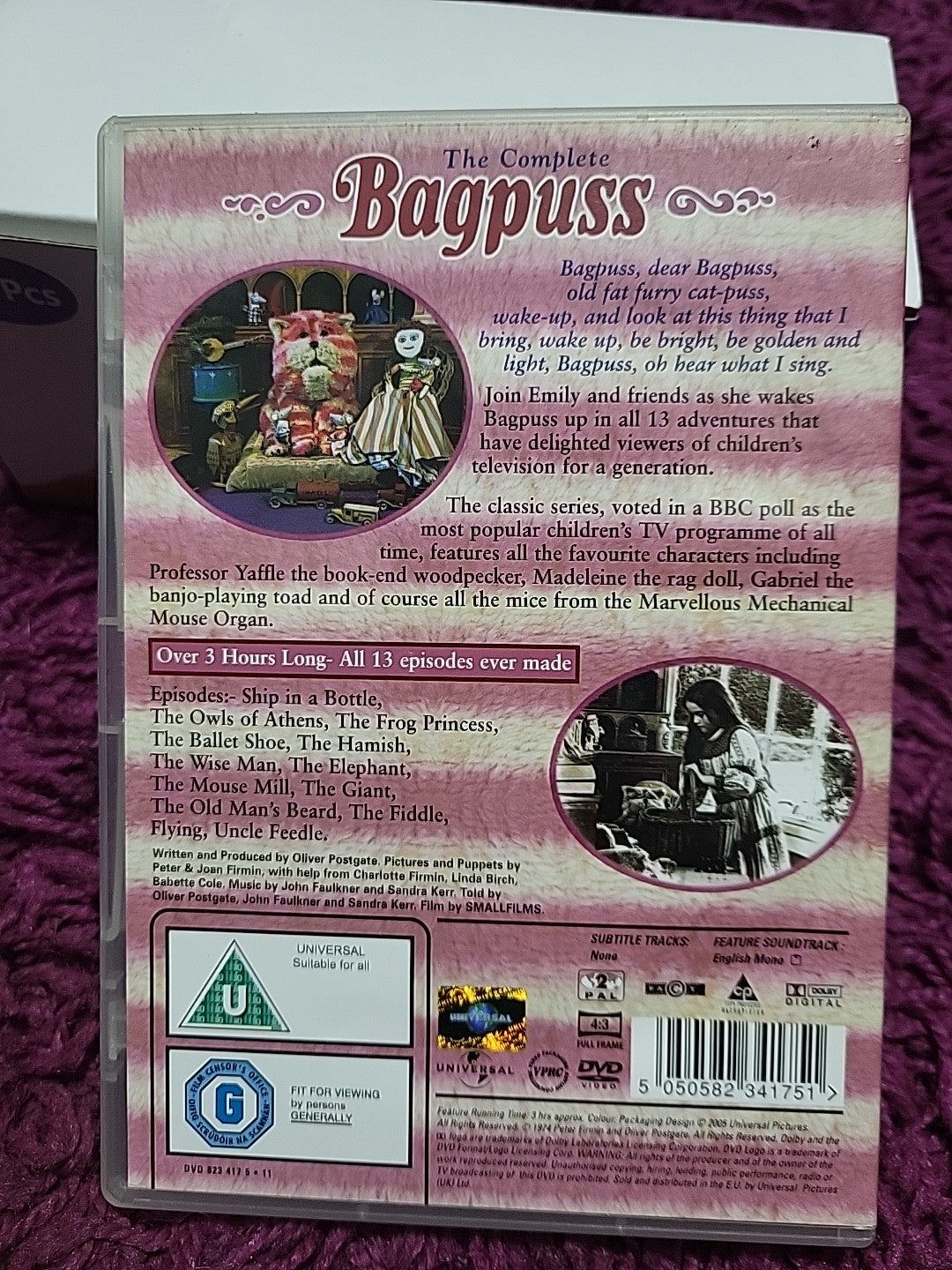 Bagpuss The Complete Bagpuss DVD 2005 Classic Childrens TV Oliver Postgate