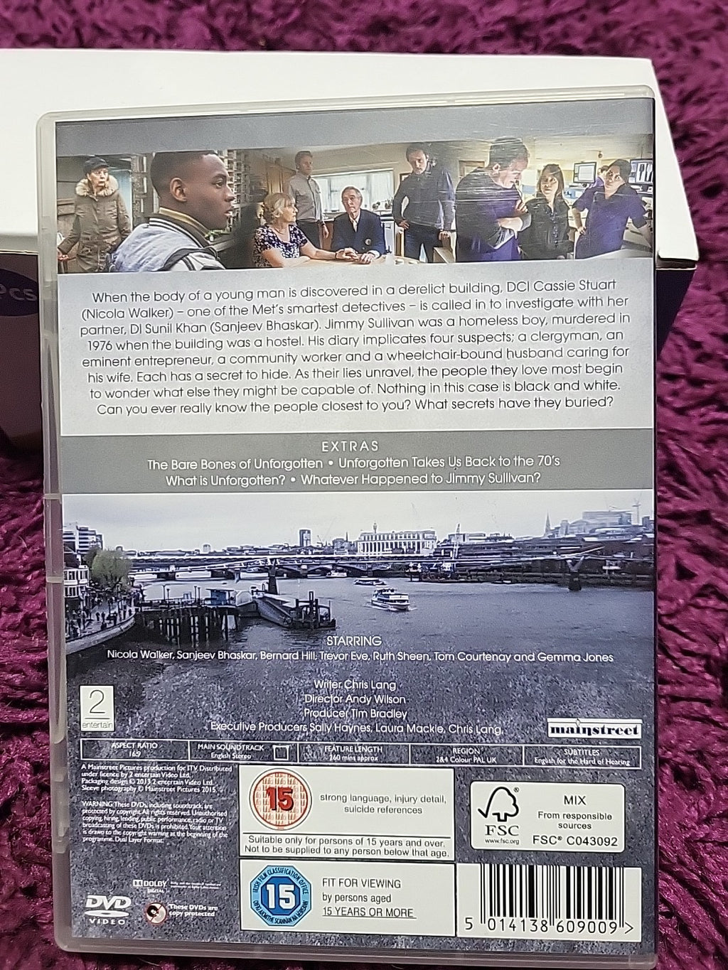 Unforgotten Series 1 Complete DVD 2015 Nicola Walker Sanjeev Bhaskar ITV Crime