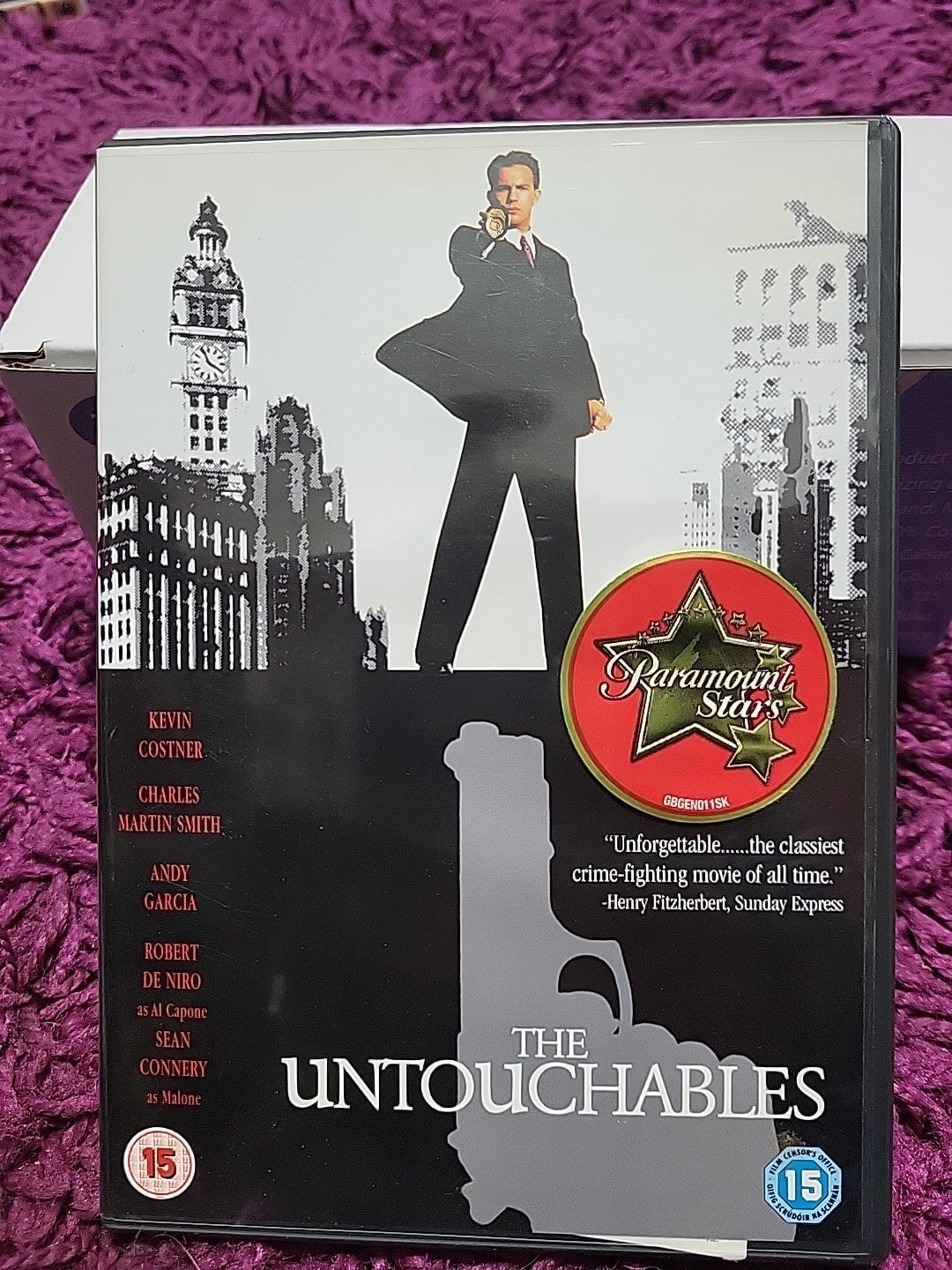 The Untouchables DVD Kevin Costner Sean Connery Robert De Niro Crime Film