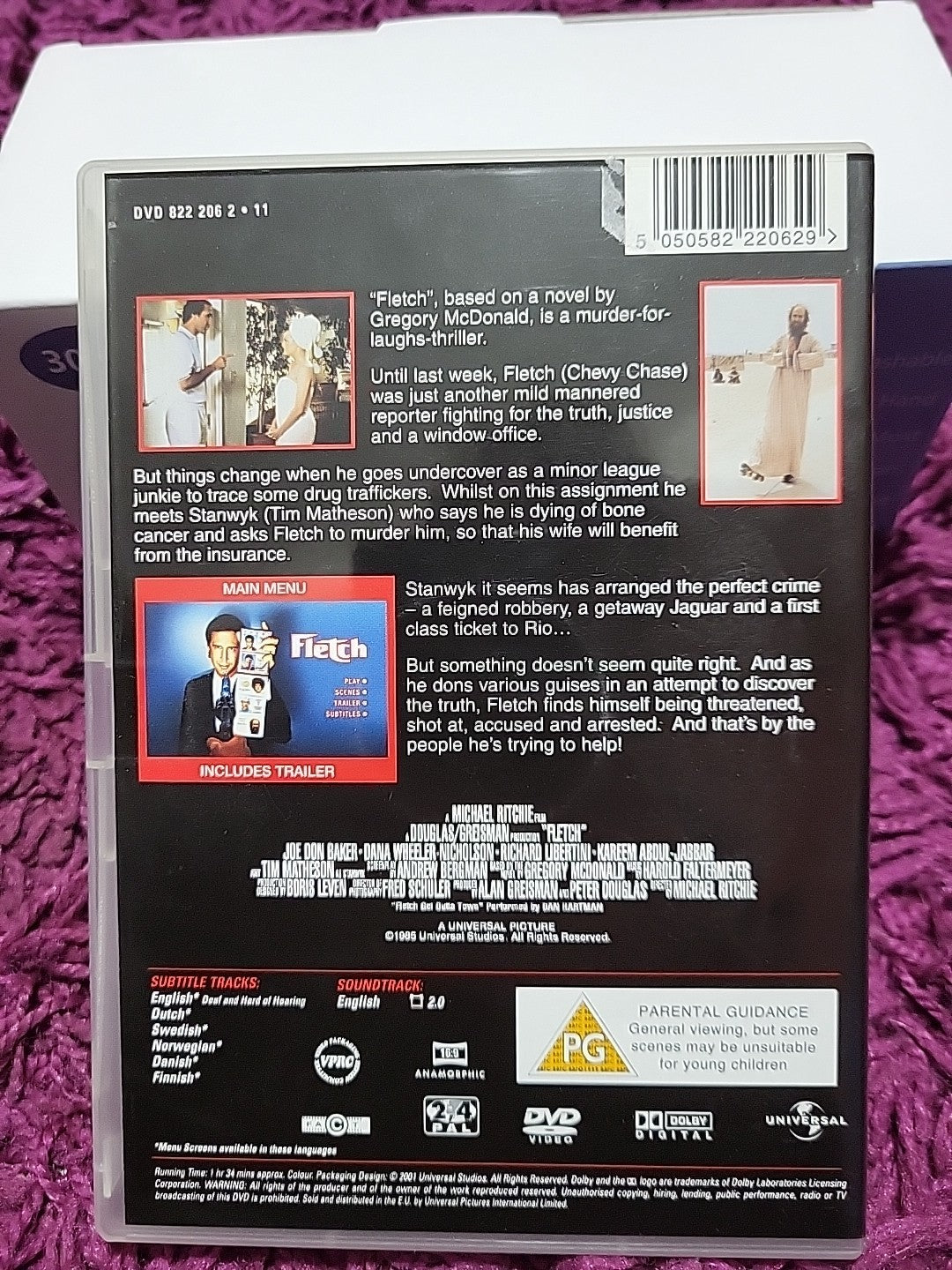 Fletch DVD Chevy Chase Comedy Mystery PG