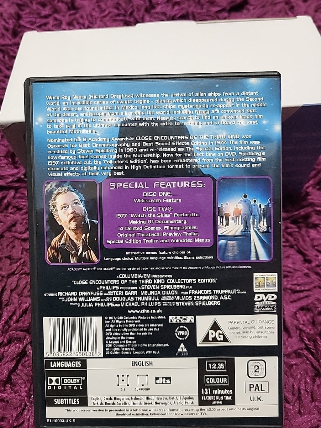 Close Encounters Of The Third Kind DVD Collector's Edition Widescreen PG
