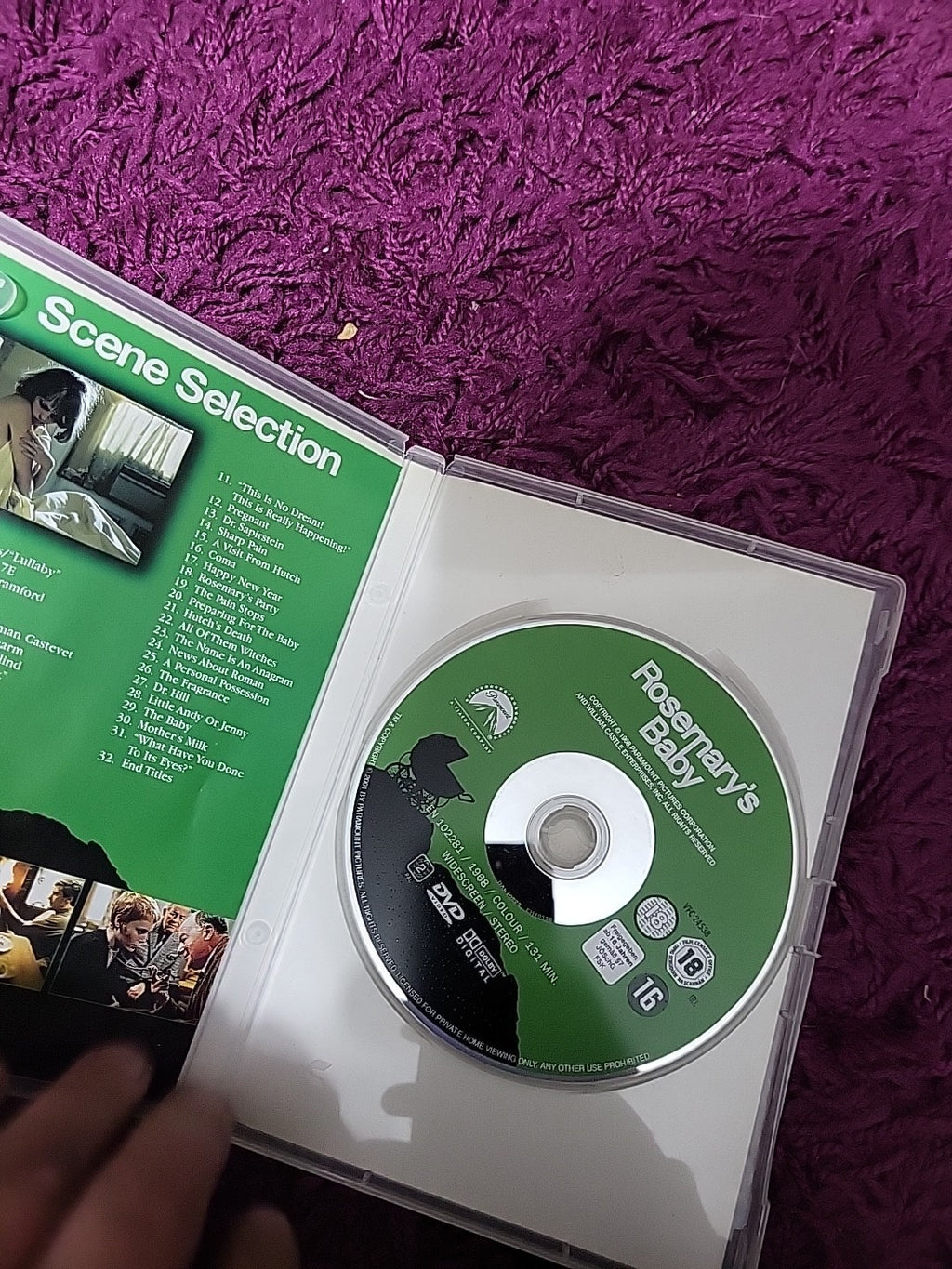 Rosemary's Baby DVD Widescreen Collection Horror 18
