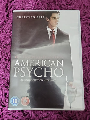 American Psycho DVD 15th Anniversary Edition Christian Bale 18 Cert (DVD, 2015)