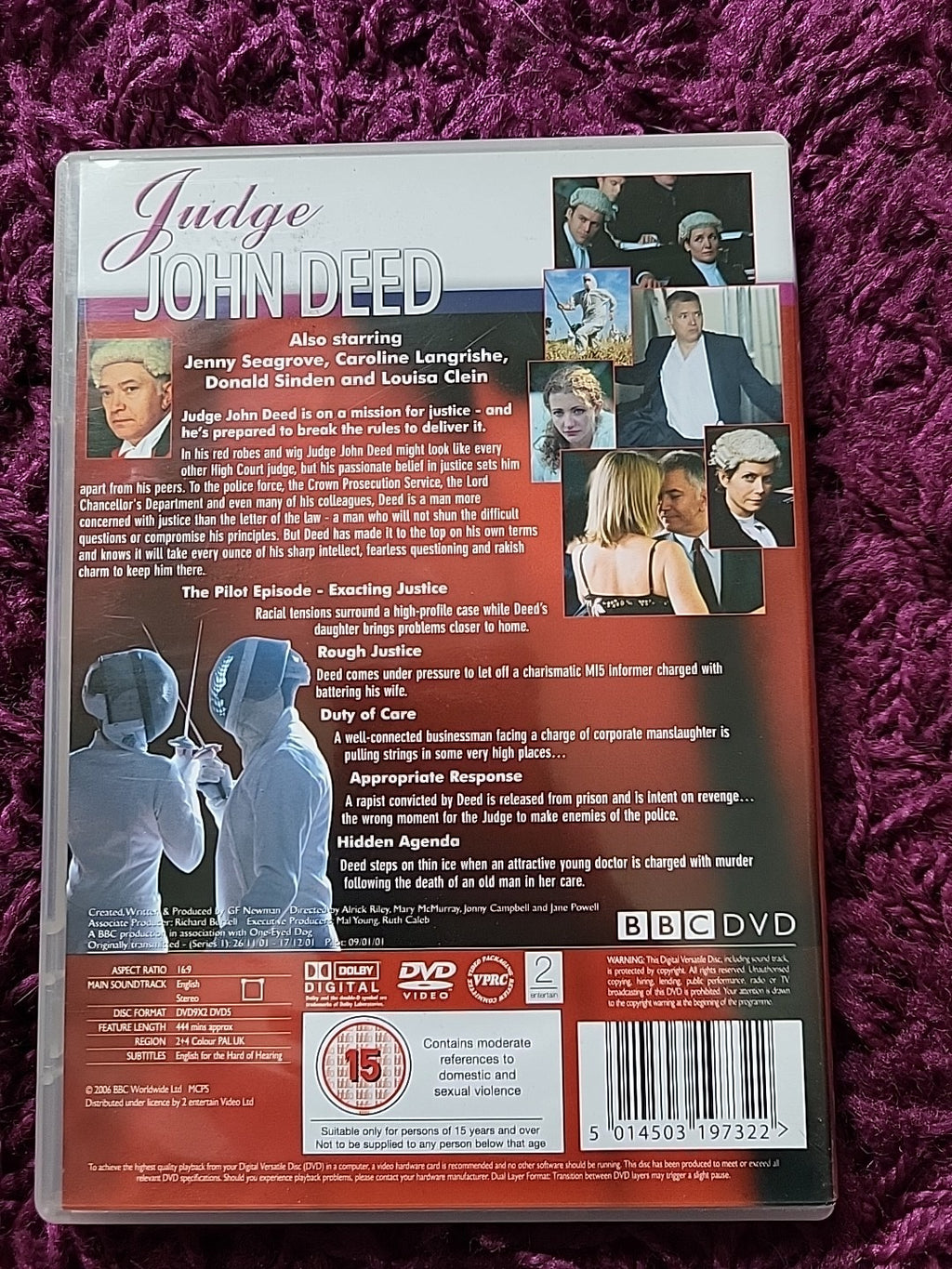 Judge John Deed The Pilot Episode and Series One 3 Disc BBC DVD Martin Shaw
