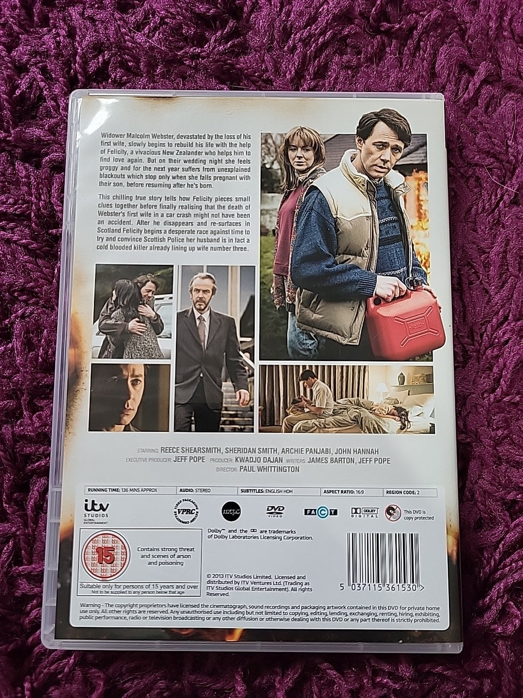 The Widower DVD ITV Drama Reece Shearsmith Sheridan Smith (DVD, 2014)
