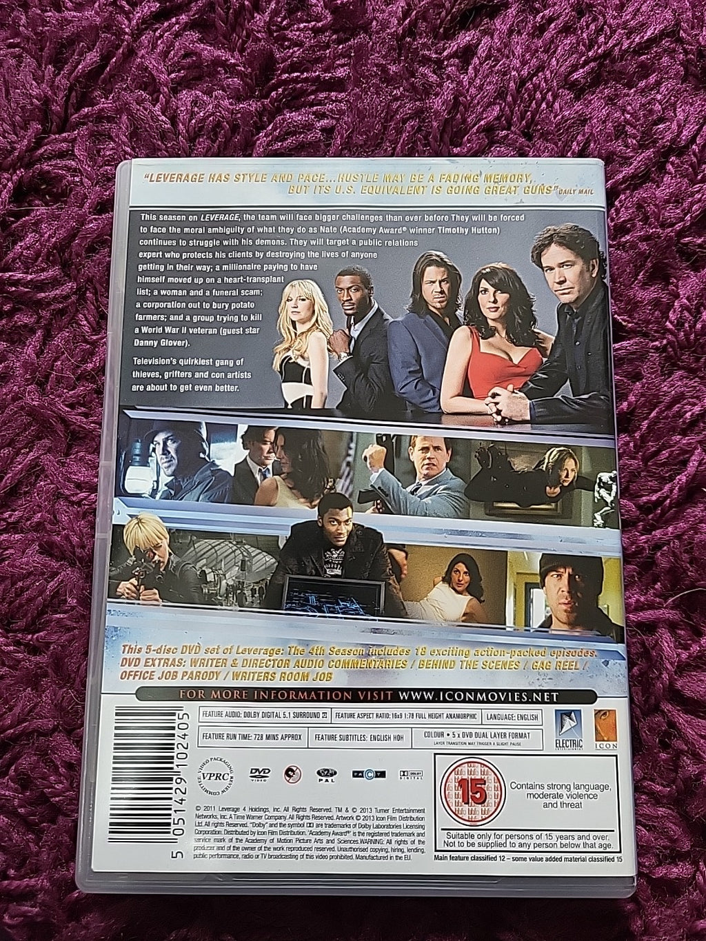 Leverage Complete Season 4 DVD 5 Discs 18 Episodes